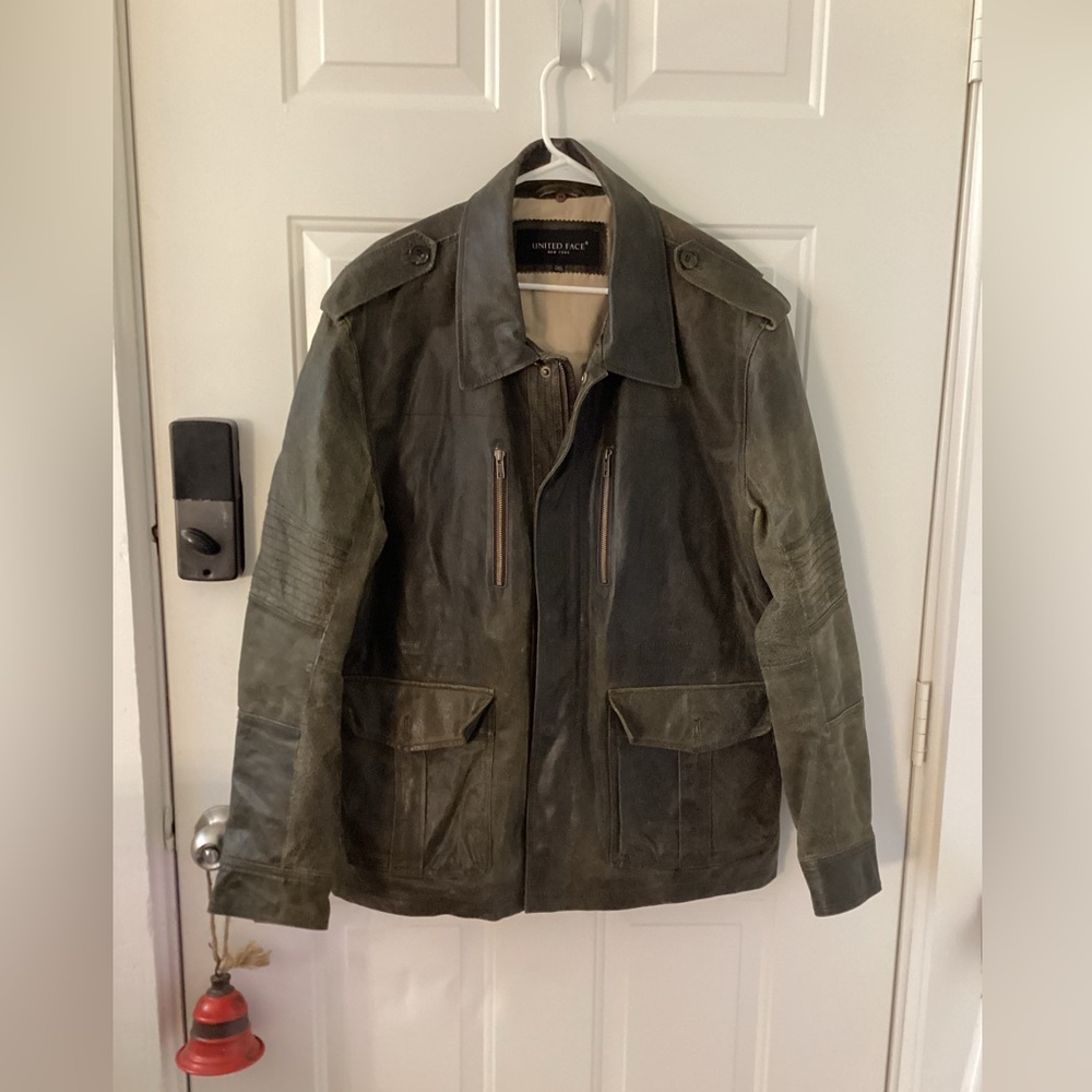 United Face New York Men’s Leather Jacket